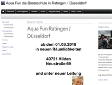 Tablet Screenshot of die-bootsschule.de